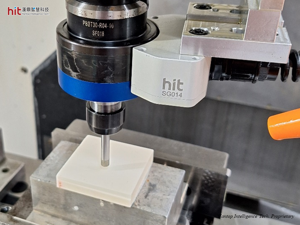 使用漢鼎BT30超音波加工模組輔助氧化鋁陶瓷側磨加工